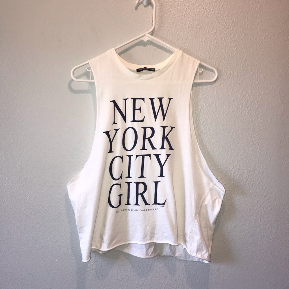 Brandy Melville NEW YORK CITY GIRL Muscle Tank Top